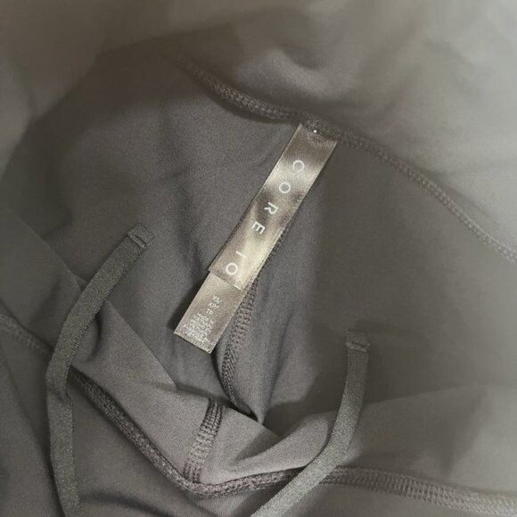 CORE IO Women Crop Leggings black SZ XS Mesh Details-back Pocket- Activewear - Picture 3 of 12